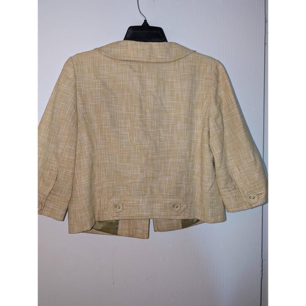 Ann Taylor Loft Yellow Plaid Blazer Womens Size 6 - Picture 5 of 5